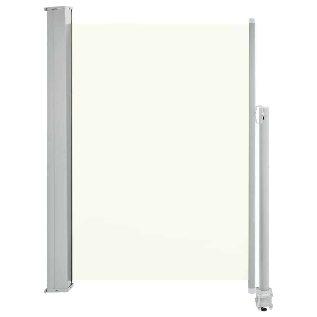 vidaXL Terasová zatahovací boční markýza 100 x 300 cm krémová
