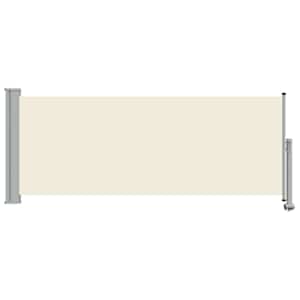 Terasová zatahovací boční markýza 100 x 300 cm krémová - obrázek 4