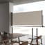  vidaXL krémszínű behúzható oldalsó terasz napellenző 100 x 300 cm termék 2. képe
