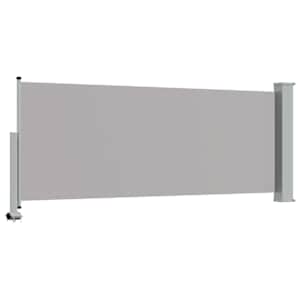 Terasová zatahovací boční markýza 100 x 300 cm šedá - obrázek 7