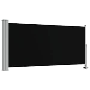 Terasová zatahovací boční markýza 120 x 300 cm černá - obrázek 2