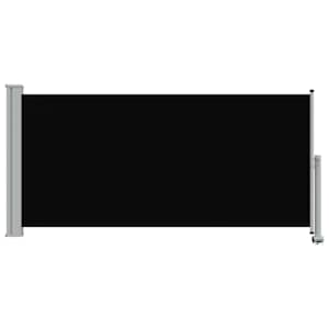 Terasová zatahovací boční markýza 120 x 300 cm černá - obrázek 5