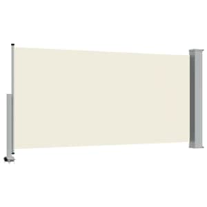 Terasová zatahovací boční markýza 120 x 300 cm krémová - obrázek 7