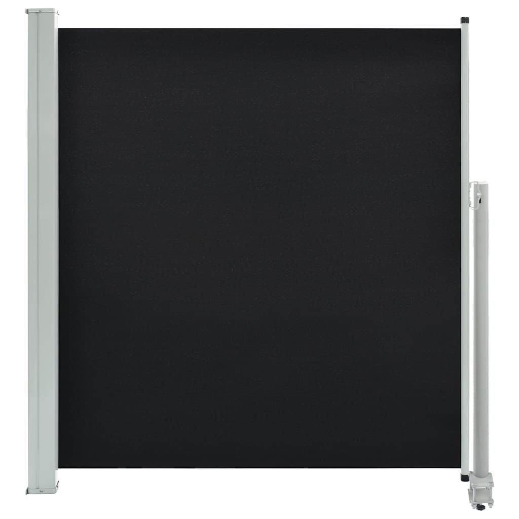 vidaXL TerasovĂˇ zatahovacĂ­ boÄŤnĂ­ markĂ˝za 140 x 300 cm ÄŤernĂˇ