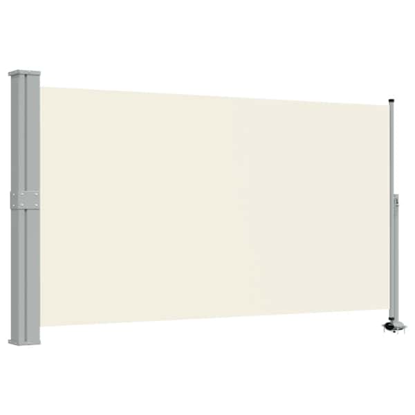 vidaXL lahtit&otilde;mmatav terrassi k&uuml;lgsein, 140 x 300 cm, kreemjas