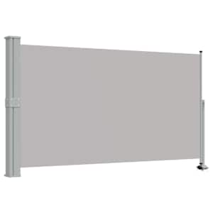 Terasová zatahovací boční markýza 140 x 300 cm šedá - obrázek 2