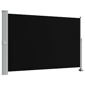 Terasová zatahovací boční markýza 160 x 300 cm černá - obrázek 2