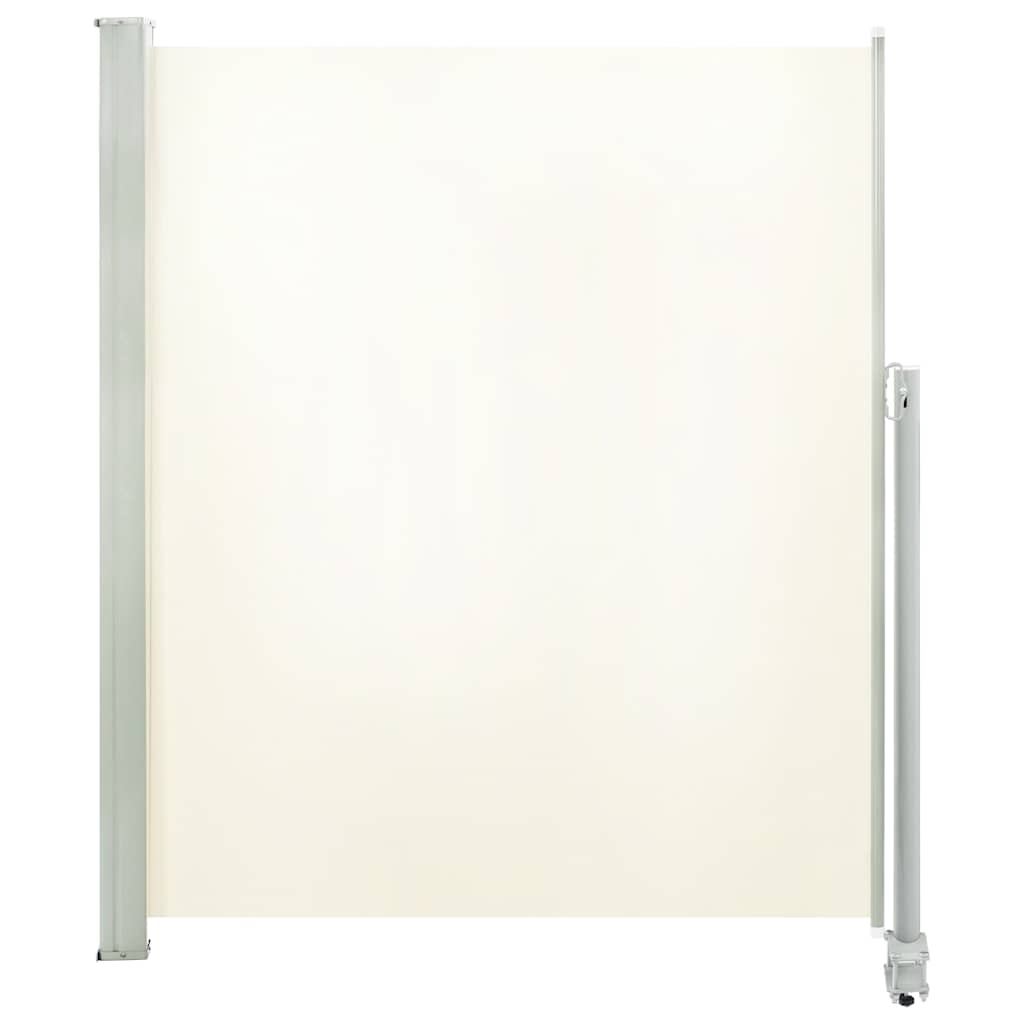 vidaXL Tuinscherm uittrekbaar 160x300 cm crèmekleurig