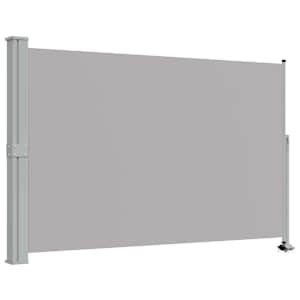 Terasová zatahovací boční markýza 160 x 300 cm šedá - obrázek 2