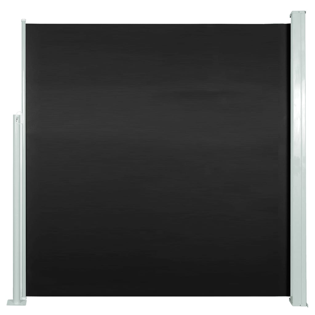 vidaXL Windscherm uittrekbaar 140x300 cm zwart