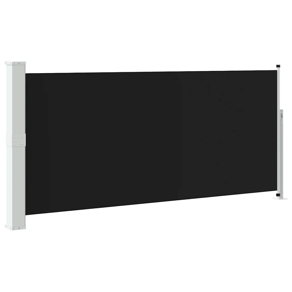 Levně vidaXL Zatahovací boční markýza / zástěna 140 x 300 cm černá
