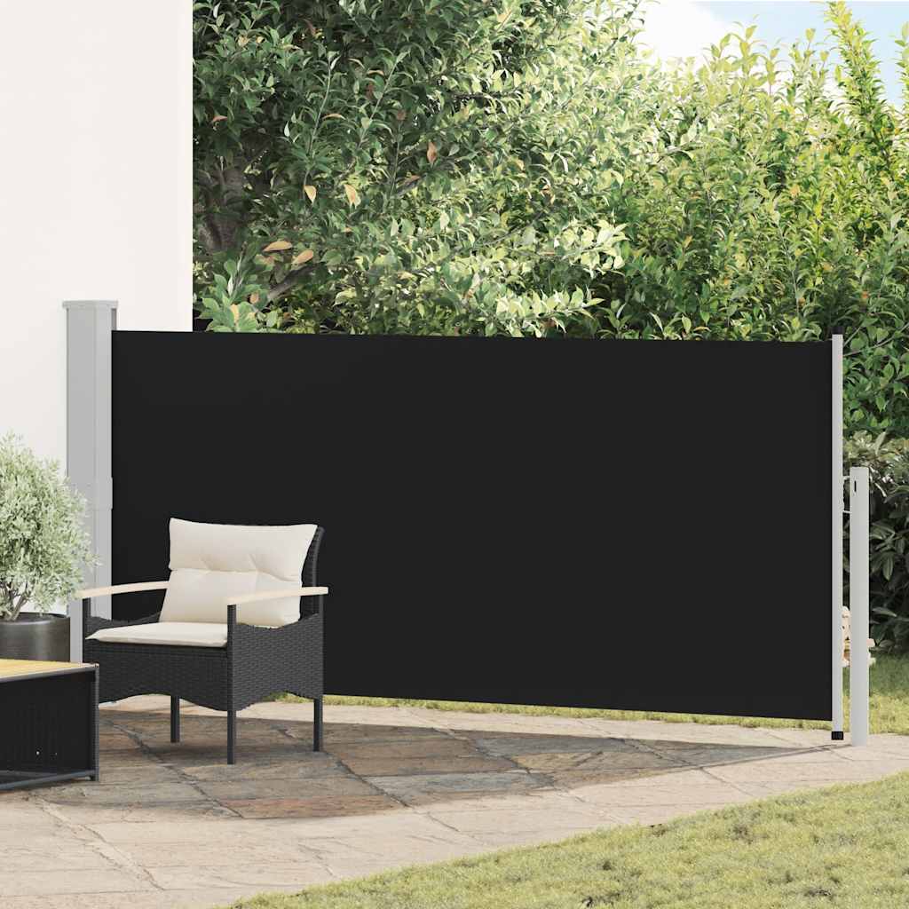 vidaXL Copertină laterală retractabilă, negru, 140x300 cm