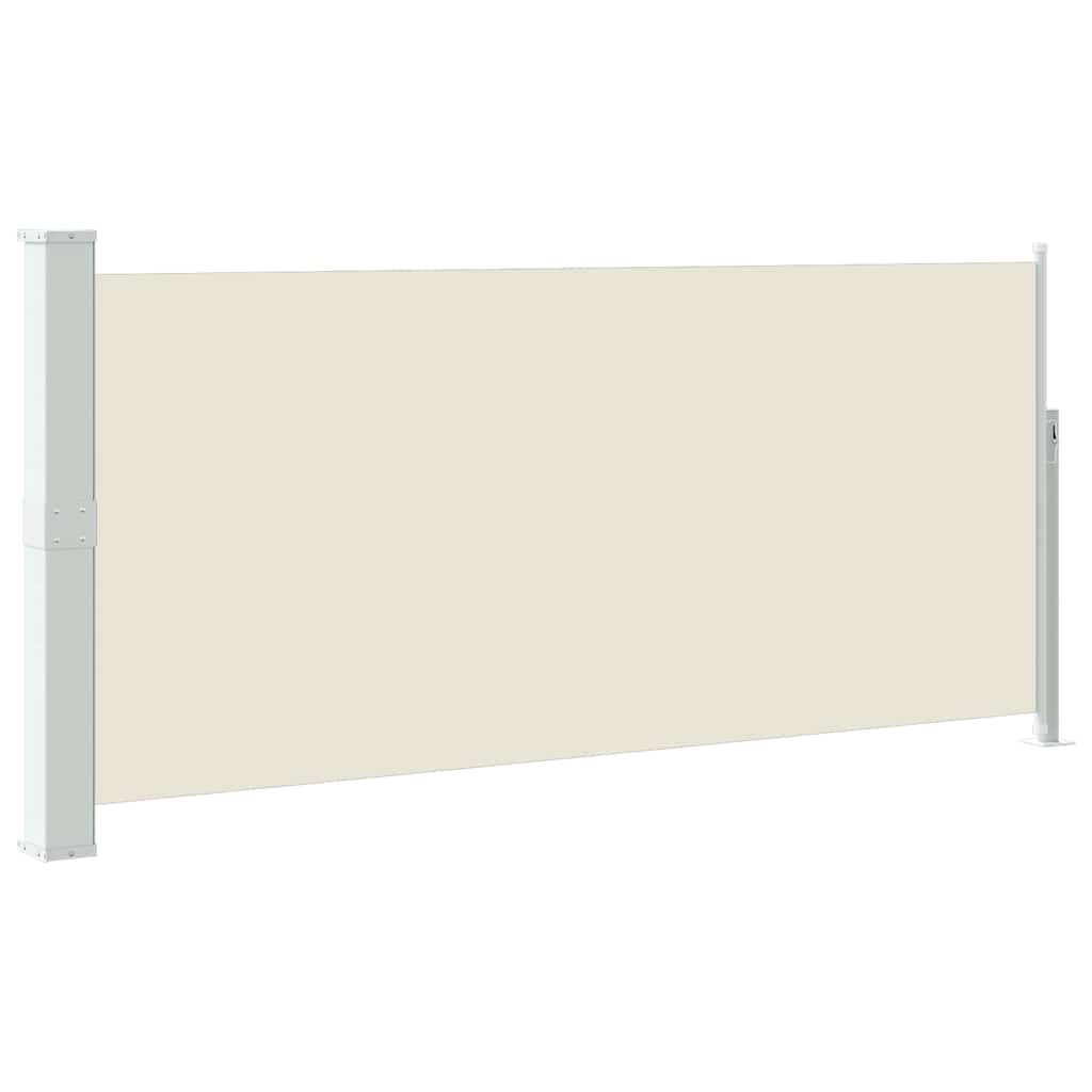vidaXL Zatahovací boční markýza / zástěna 140 x 314 cm krémová