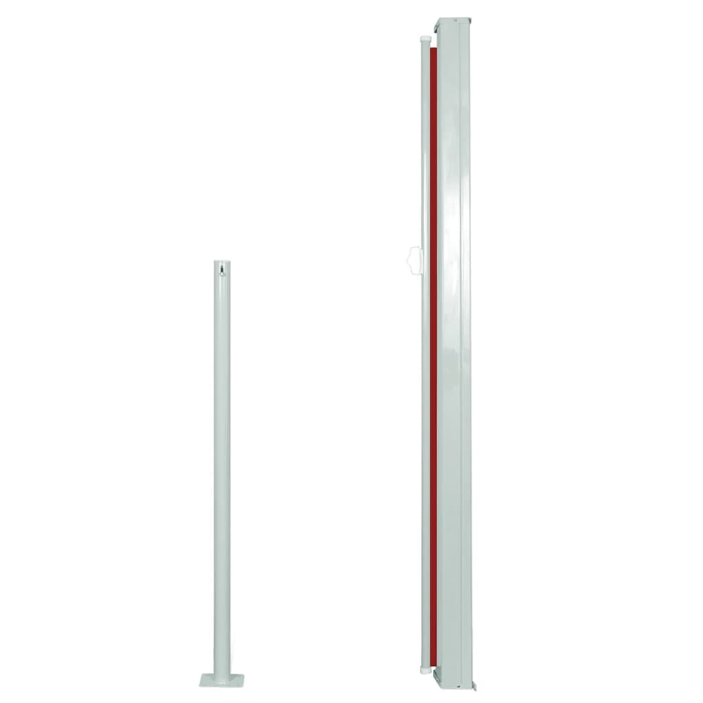Ausziehbare Seitenmarkise 140x300 cm Rot | Stepinfit.de