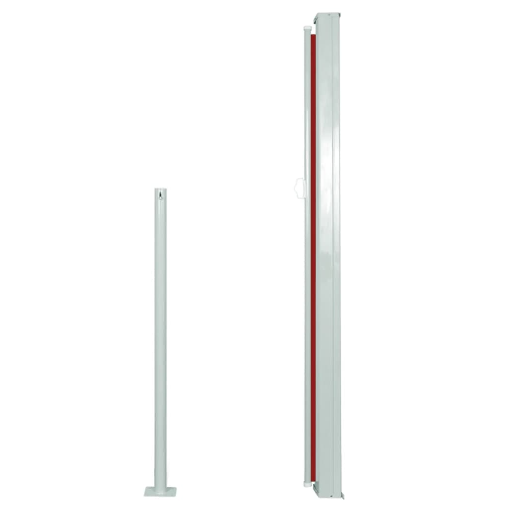 vidaXL Windscherm uittrekbaar 140x300 cm rood afbeelding