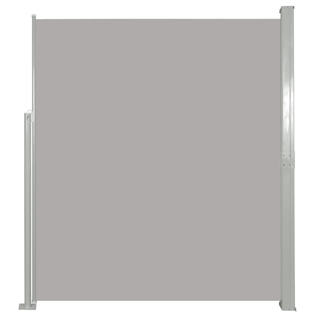 vidaXL Zatahovací boční markýza / zástěna 140 x 300 cm šedá