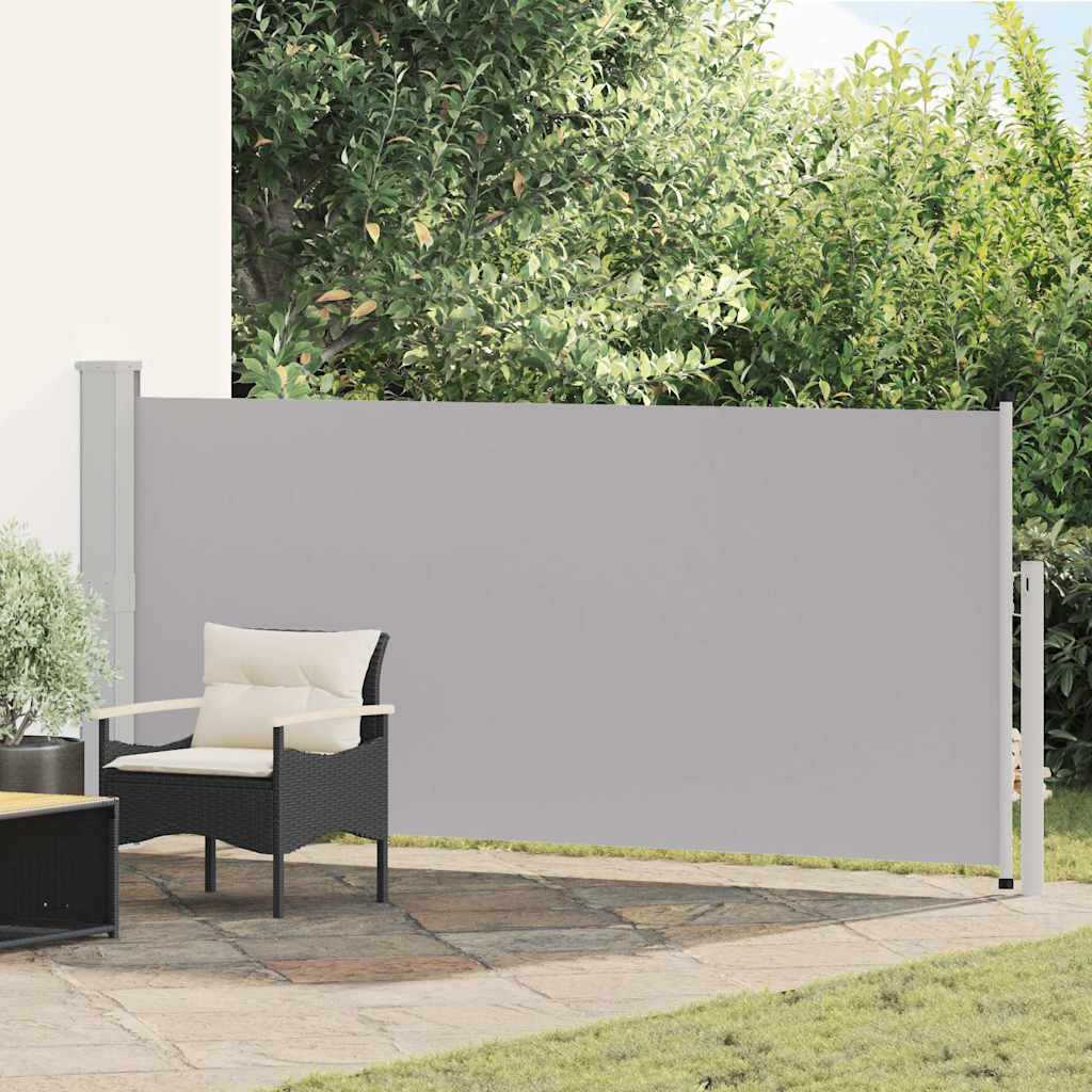vidaXL Copertină laterală retractabilă, gri, 140 x 300 cm