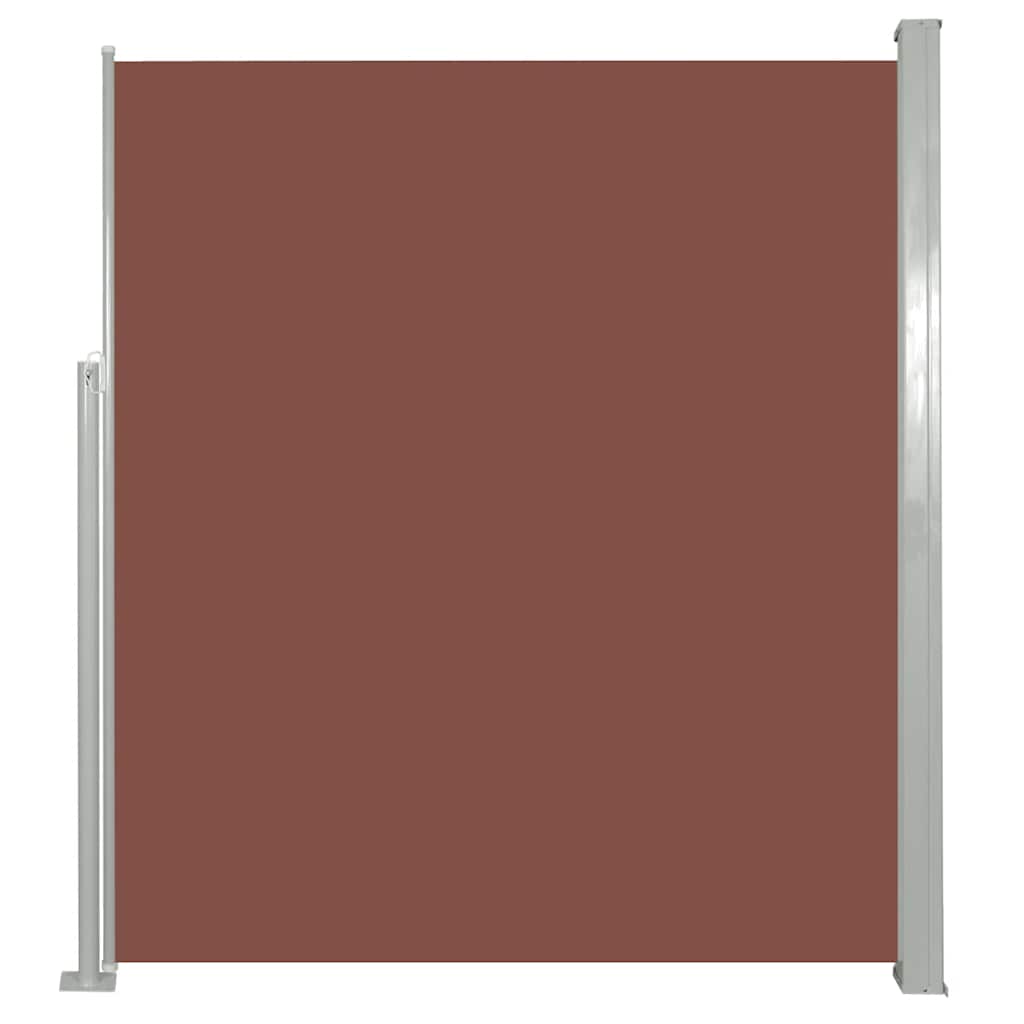 

vidaXL Retractable Side Awning 55.1"x118.1" Brown