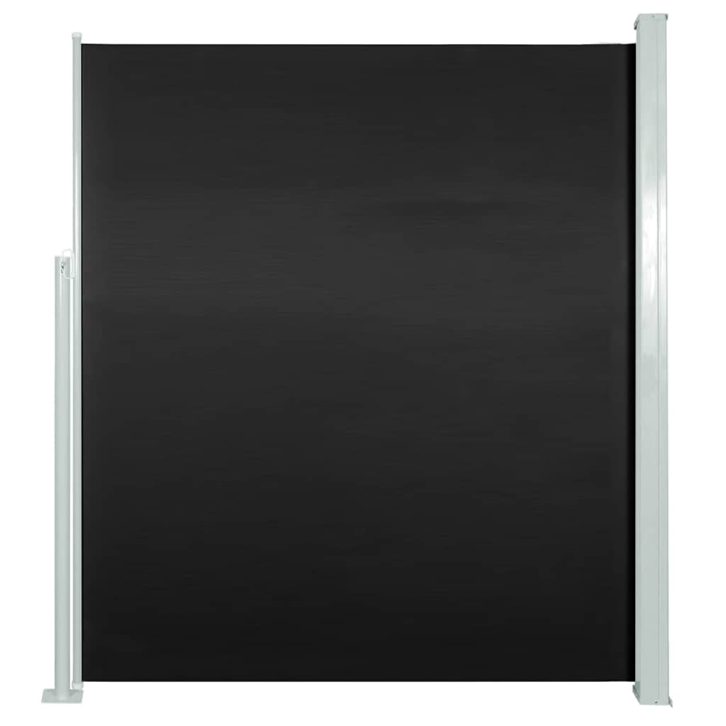 vidaXL Zatahovací boční markýza / zástěna 120 x 300 cm černá