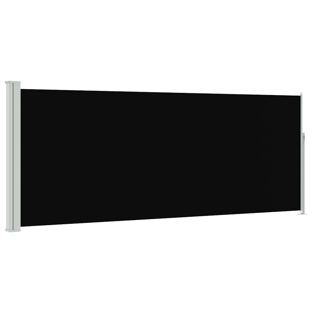 E-shop vidaXL Zaťahovacia bočná markíza 120 x 300 cm čierna