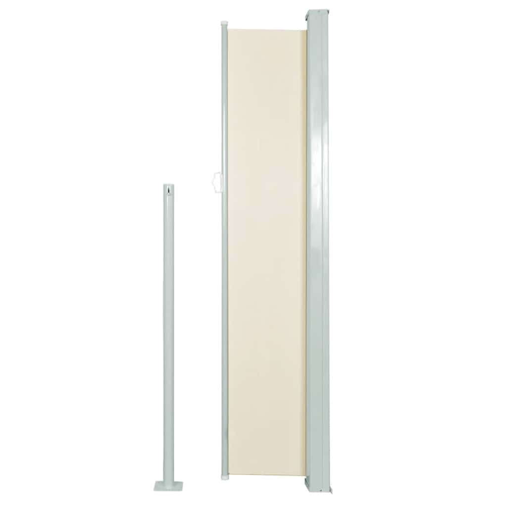 vidaXL Windscherm uittrekbaar 120x300 cm crème afbeelding