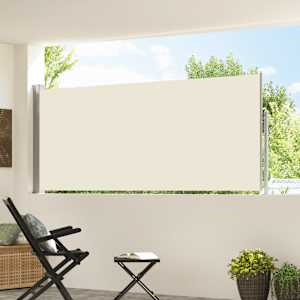 Zatahovací boční markýza / zástěna 120 x 300 cm krémová - obrázek 3