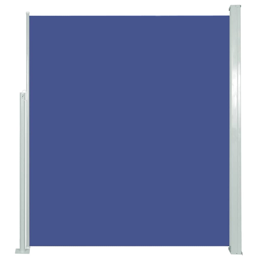 vidaXL Zatahovací boční markýza / zástěna 120 x 300 cm modrá