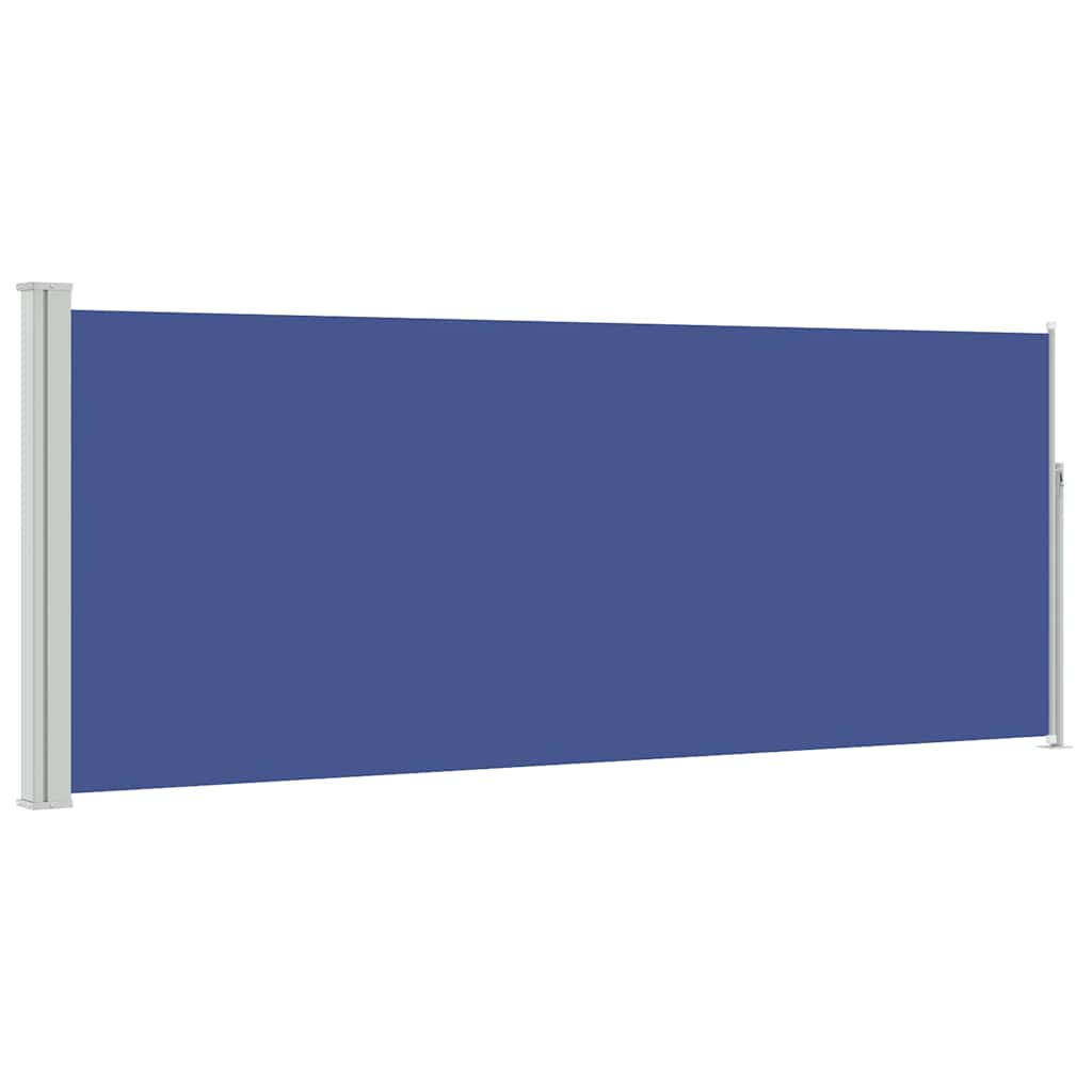 vidaXL Zatahovací boční markýza / zástěna 117x314 cm modrá