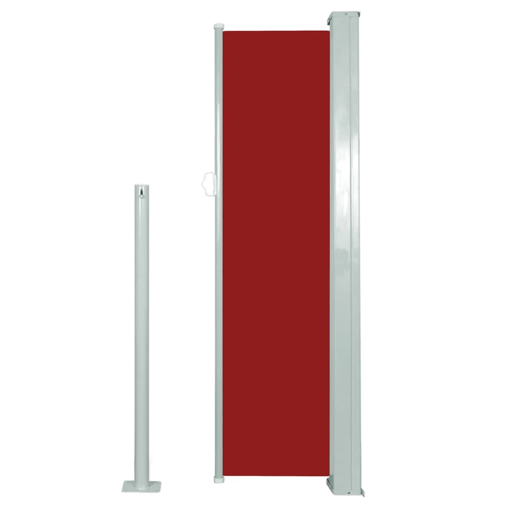 vidaXL Windscherm uittrekbaar 120x300 cm rood afbeelding