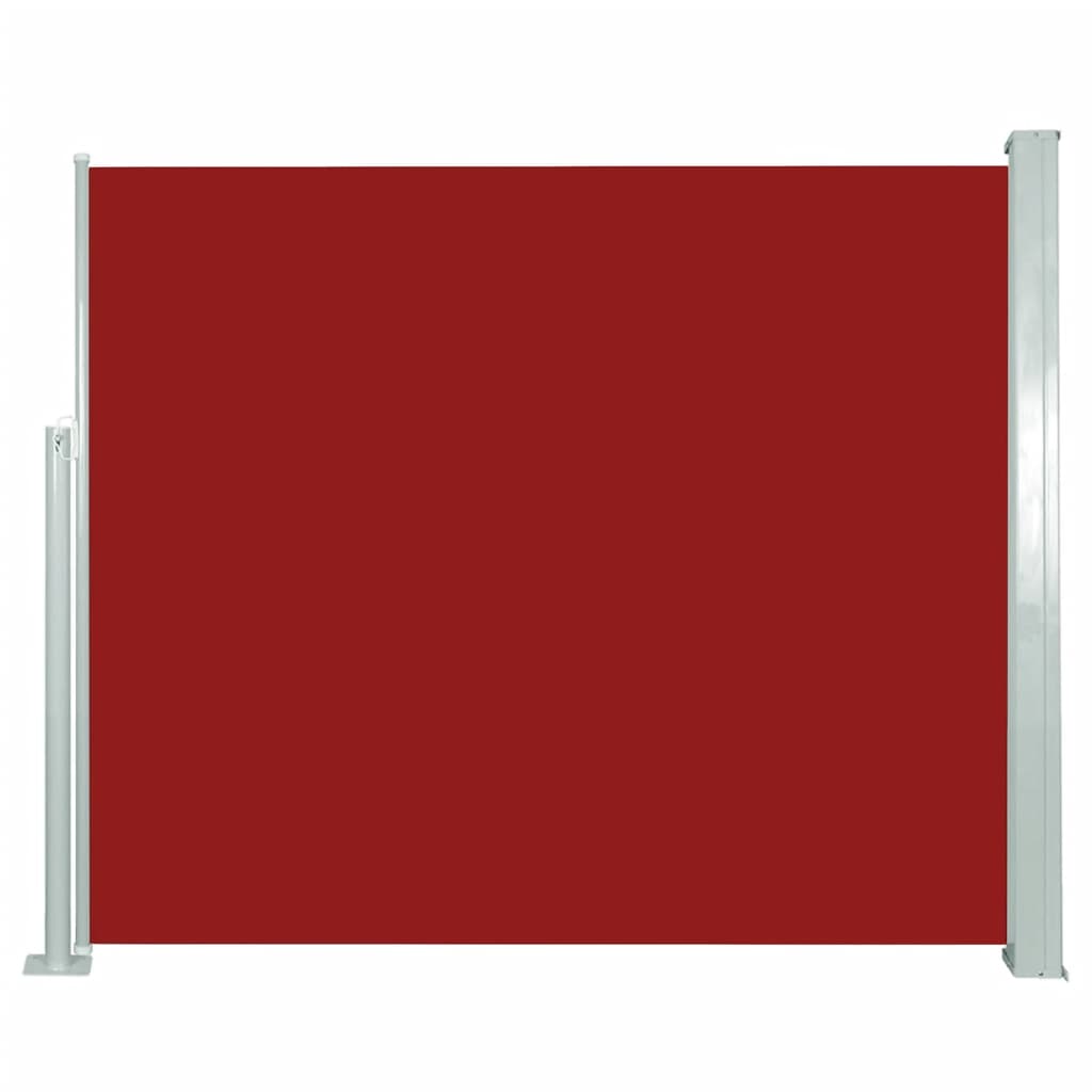 Piros behúzható oldalsó napellenző 120 x 300 cm 
