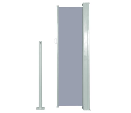 vidaXL Retractable Side Awning 47.2" x118.1" Gray