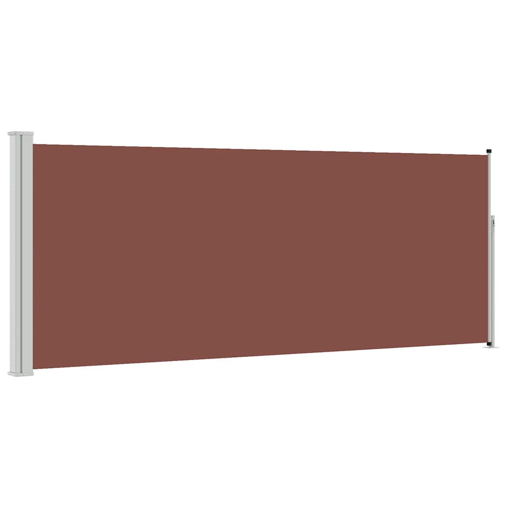 vidaXL Zaťahovacia bočná markíza 117x314 cm hnedá