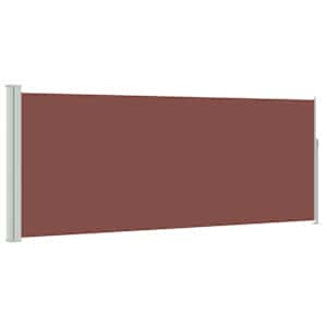 Zatahovací boční markýza / zástěna 120 x 300 cm hnědá - obrázek 2