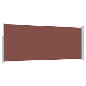 Zatahovací boční markýza / zástěna 120 x 300 cm hnědá - obrázek 6