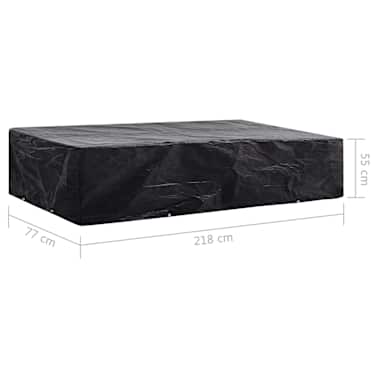 vidaXL Capa para espreguiçadeira de jardim com 8 ilhós 218x77x55 cm[7/7]