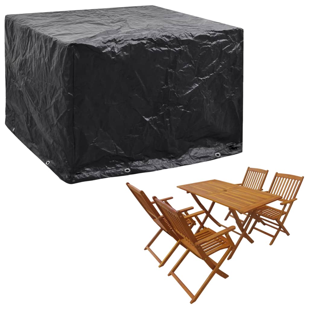 Møbelovertræk 4 Pers. Polyrattansæt 8 Huller - 1 / 122 x 112 x 98 cm
