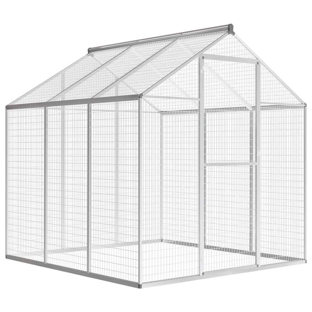 

vidaXL Outdoor Aviary Aluminum 72"x70.1"x76.4"