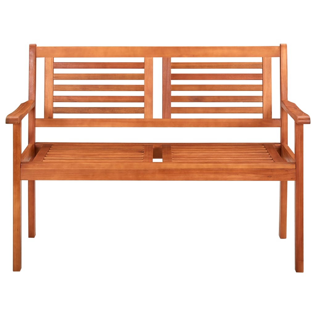 

vidaXL Tweezits tuinbank 120 cm massief eucalyptushout