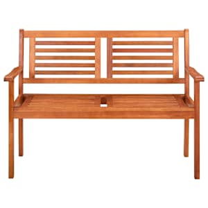 2místná zahradní lavice 120 cm masivní eukalyptus - obrázek 2