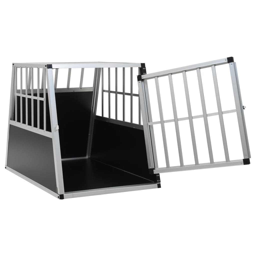 Cage de transport pour chiens aluminium 89x70x51cm