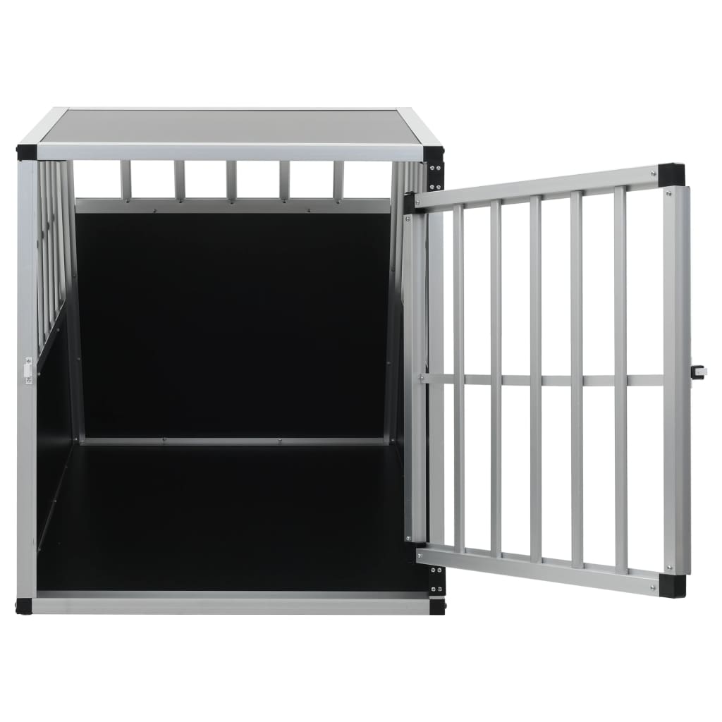 Cage de transport en aluminium pour chien - 65x91x69,5 cm