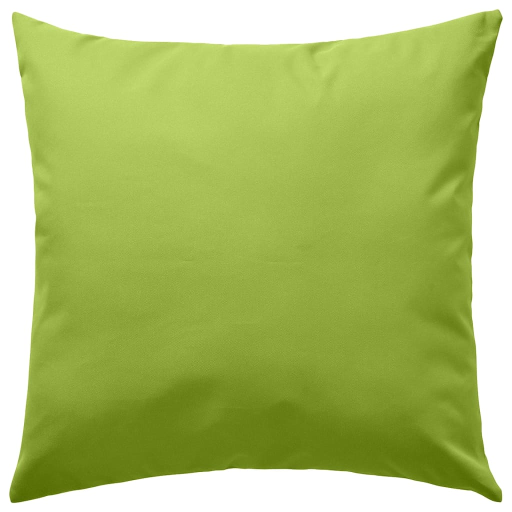 vidaXL Lauko pagalvės, 2 vnt., obuolio žalios spalvos, 60x60 cm