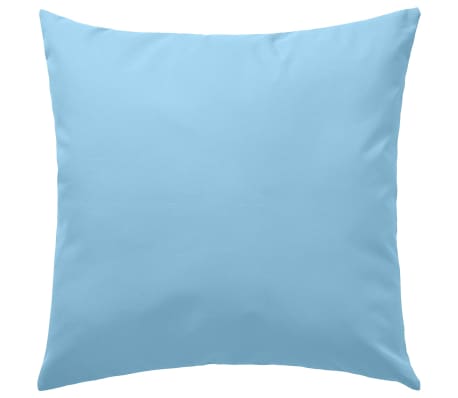 vidaXL Lauko pagalvės, 2 vnt., šviesiai mėlynos sp., 60x60cm