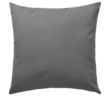 vidaXL Lauko pagalvės, 2 vnt., pilkos, 60x60 cm
