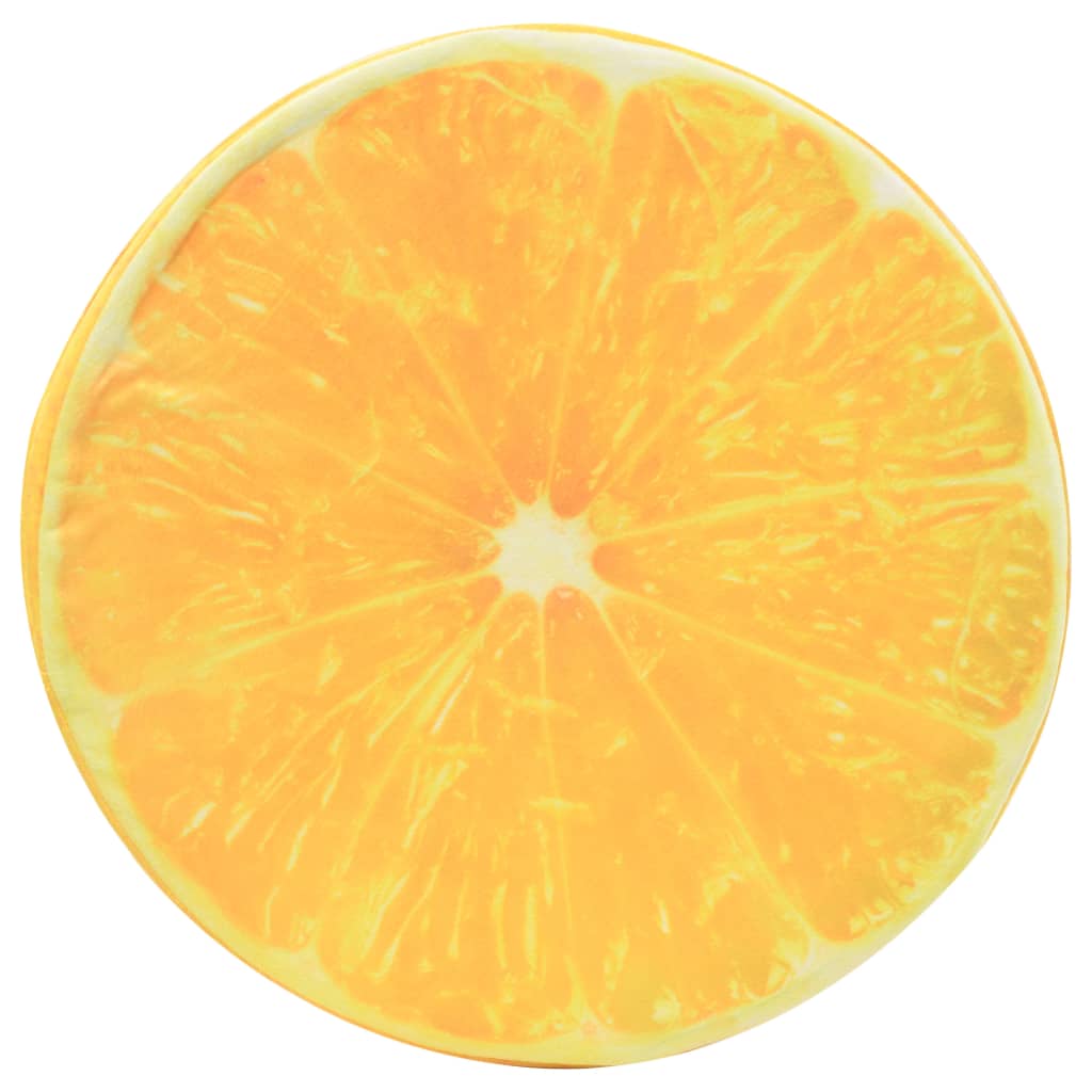 VidaXL - vidaXL Kussens met fruitprint sinaasappel 2 st