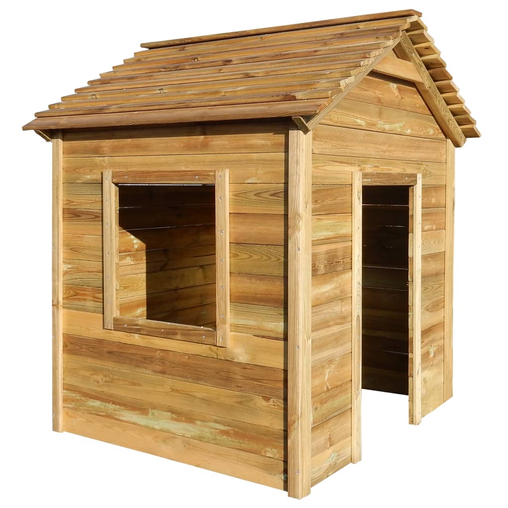 vidaXL Spielhaus für den Garten 120x120x146 cm Kiefernholz