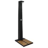 vidaXL Douche de jardin Résiné tressée WPC