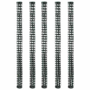 Vrtna mrežasta ograja 5 kosov HDPE 1x1,2 m zelena