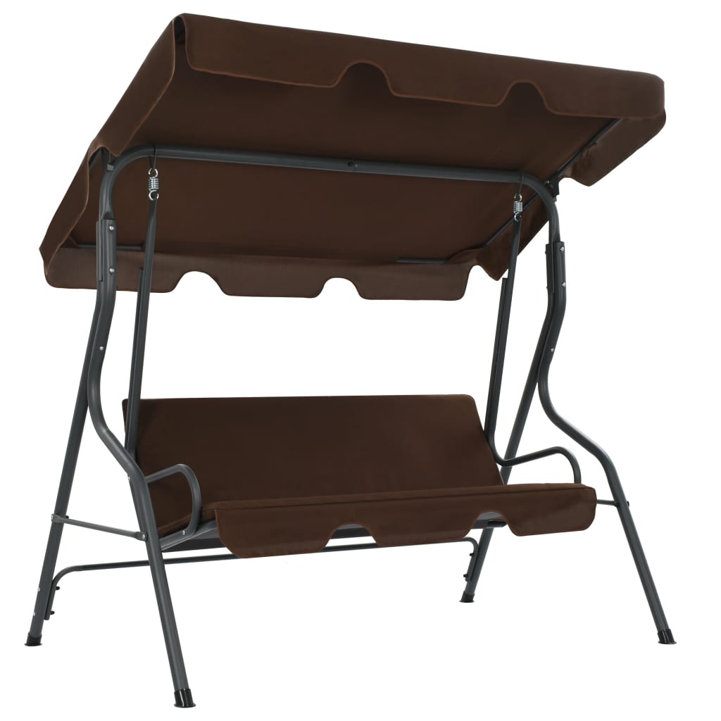 

vidaXL Garden Swing Bench Coffee 66.9"x43.3"x60.2"