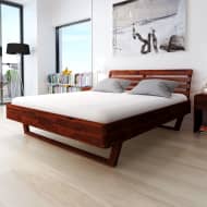 vidaXL Bedframe met 2 nachtkastjes